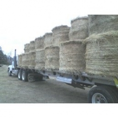 Mack CH with load of hay