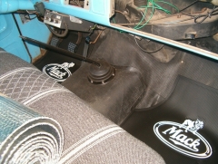 Mack Floor Mats Installed - Viewed from Passenger Side